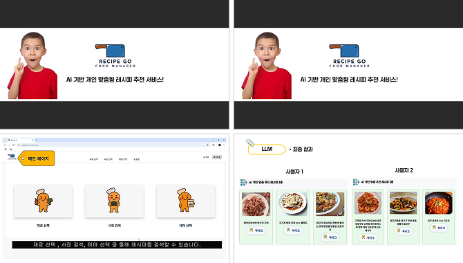 AI 기반 개인 맞춤 요리 레시피 추천 서비스
